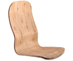 casco de madera respaldo alto para silla ejecutiva