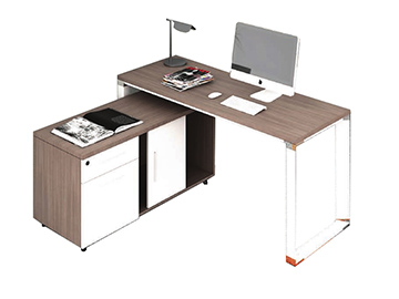 escritorios para oficina en l con cajones moderno