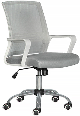 silla secretarial color blanco con ruedas