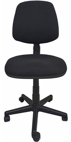 silla secretarial reclinable con respaldo bajo y mecanismo synchro dos palancas