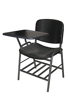silla de capacitacion con canastilla porta libros novaiso OHP 2301 negro