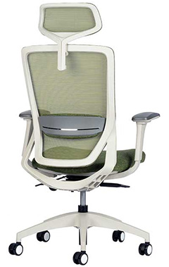 sillas ejecutivas respaldo alto con mecanismo reclinable y respaldo tapizado en malla color verde