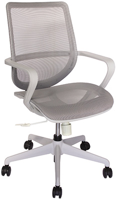 sillas operativas para oficina con asiento y respaldo tapizado en malla de alta resistencia color gris o negro