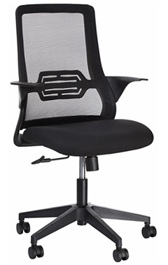 sillas operativas para oficina respaldo alto con descansa brazos fijos y sujetos al respaldo con mecanismo reclinable