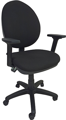 sillas operativas para oficina respaldo alto de uso rudo con descansa brazos ajustables con alma de acero