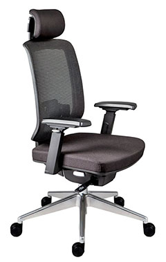 sillón directivo con asiento ajustable en profundidad y soporte lumbar