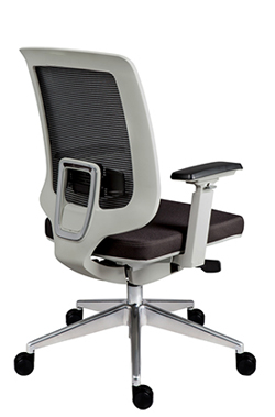 sillón directivo con asiento ajustable en profundidad respaldo bajo con soporte lumbar