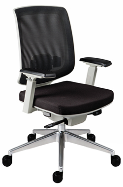 sillón directivo respaldo bajo con asiento ajustable en profundidad y descansa brazos ajustables