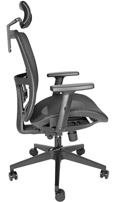 sillón ejecutivo ergonómico con descansa brazos ajustables y mecanismo reclinable synchro dos palancas