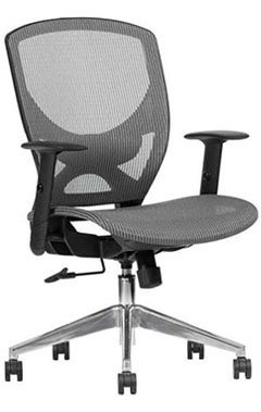 sillones semi ejecutivos con descansabrazos ajustables soporte lumbar y mecanismo reclinable tapizado en malla