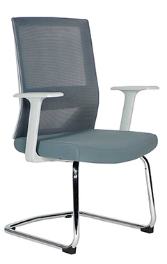 venta sillones ejecutivos en color con base de trineo fija cromada