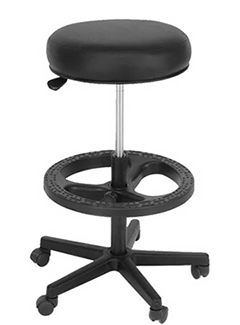 banco alto con ajuste de altura beat para uso industrial e ideal para ley silla