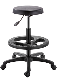 banco alto con ajuste de altura kairo para uso industrial e ideal para ley silla