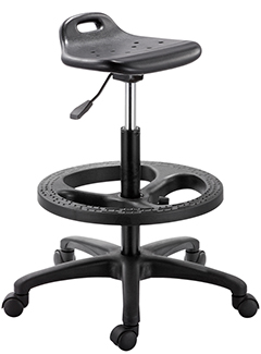 banco alto con ajuste de altura zion para uso industrial e ideal para ley silla