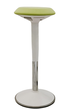 banco para barra stool con ajuste de altura neumático de gas color blanco
