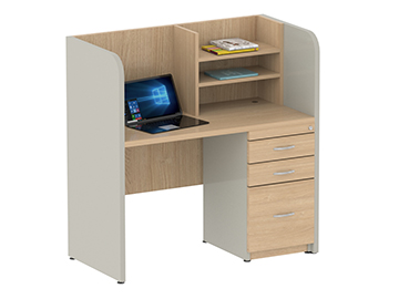escritorios secretariales para oficina con divisiones cajones y repisa