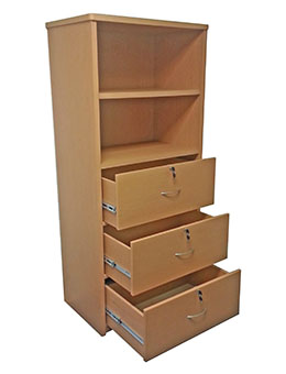libreros para oficina con 3 cajones de archivo horizontales
