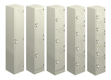 lockers metálicos para entrega inmediata con ventilación en puertas