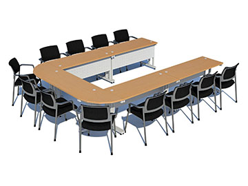 mesas de juntas para oficina en forma de herradura