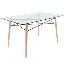 mesas para restaurante y cafetería con patas de madera