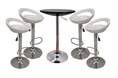 mesas y sillas para restaurantes y cafeteria de fibra de vidrio toledo