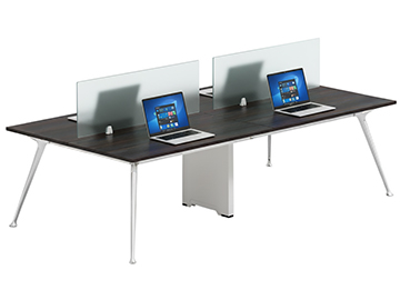 muebles para oficina modulo de trabajo operativo para 4 personas encontradas con mamparas divisoras de cristal