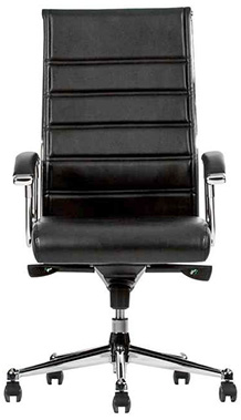 silla ejecutiva para director con descansa brazos acojinados mecanismo reclinable de rodilla con pistón neumático