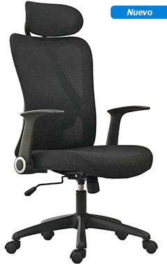 silla ejecutiva para oficina clarion con descasa brazos abatibles y mecanismo basculante
