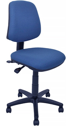 silla secretarial reclinable con respaldo bajo