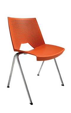 silla de visita strike naranja