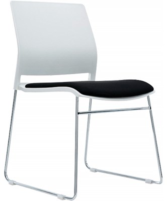 sillas de visita con estructura tipo trineo de cold roll o varilla maciza de media pulgada