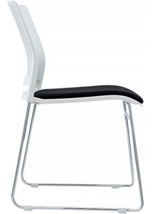 sillas de visita con estructura tipo trineo de cold roll o varilla maciza de media pulgada