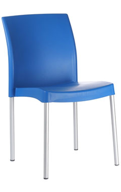 sillas de visita con patas de aluminio
