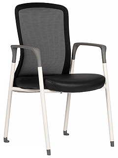 sillas de visita para oficina con descansa brazos fijos de polipropileno