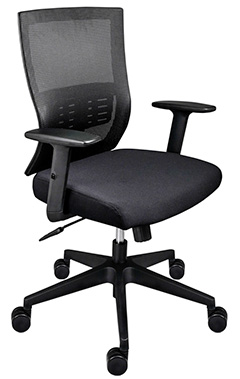 sillas ejecutivas económicas con descansa brazos ajustable en altura y soporte lumbar ajustable y pistón neumático