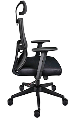 sillas ejecutivas económicas con brazos ajustable en altura y soporte lumbar ajustable