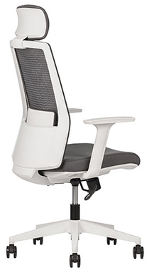 sillas ejecutivas fabricantes en color blanco con cabecera ajustable