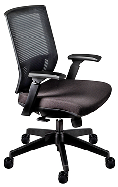 sillas ejecutivas para oficina arsenal respaldo medio con soporte lumbar ajustable y coderas ajustables