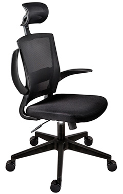 sillas ejecutivas para oficina con descansa brazos o coderas abatibles samos