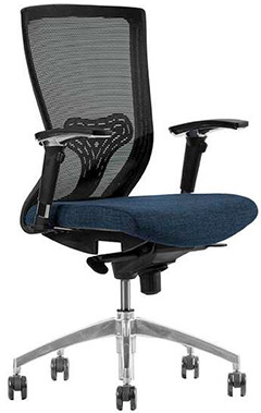 sillas ejecutivas para oficina respaldo bajo con mecanismo multiposiciones descansabrazos ajustables cabecera 2d base de aluminio pulido
