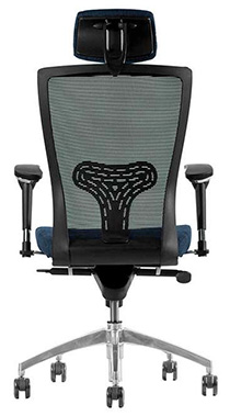 sillas ejecutivas para oficina con mecanismo multiposiciones descansabrazos ajustables cabecera 2d base de aluminio pulido con rodajas