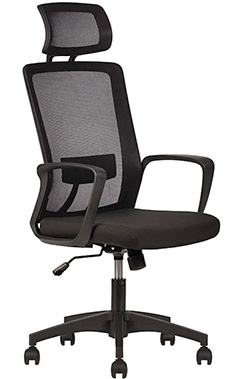 sillas ejecutivas para oficina ergonómicas con cabecera ajustable coderas ajustables
