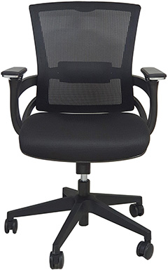 sillas operativas de oficina berlin con soporte lumbar ajustable y brazos giratorios 45 grados