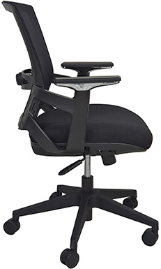sillas operativas de oficina berlín con soporte lumbar ajustable descasa brazos giratorios mecanismo reclinable con perilla para ajustar tensión de reclineo