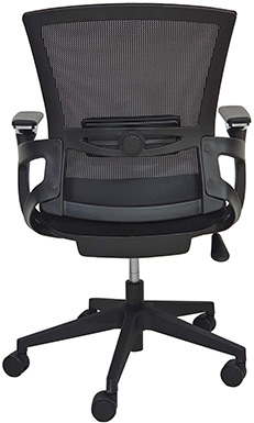 sillas operativas de oficina berlín con soporte lumbar ajustable descasa brazos giratorios y ajuste de altura por medio de pistón neumático de gas