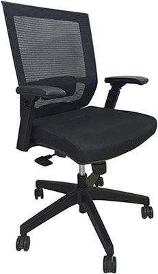 sillas operativas para oficina con mecanismo syncrho dos palancas con asiento deslizante respaldo tapizado en malla mesh de alta resistencia con soporte lumbar ajustable