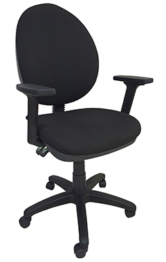 sillas operativas para oficina respaldo alto de uso rudo con descansa brazos ajustables con alma de acero