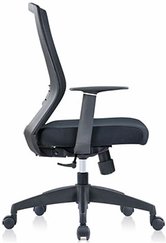 sillas para oficina con respaldo de malla y soporte lumbar ajustable