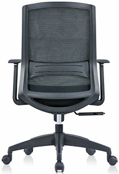 sillas para oficina con respaldo de malla y soporte lumbar ajustable