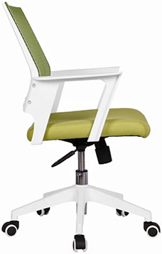 sillas para oficina en color blanco con verde
